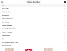 Tablet Screenshot of bisonbooties.com